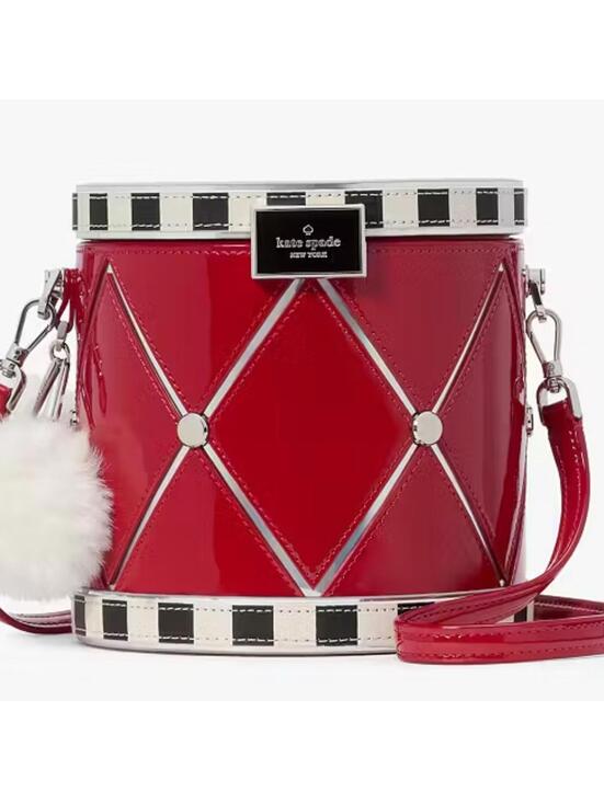 kate spade Handbags - Kate Spade NWT Crossbody Red and Black 3D Drum Crossbody Bag